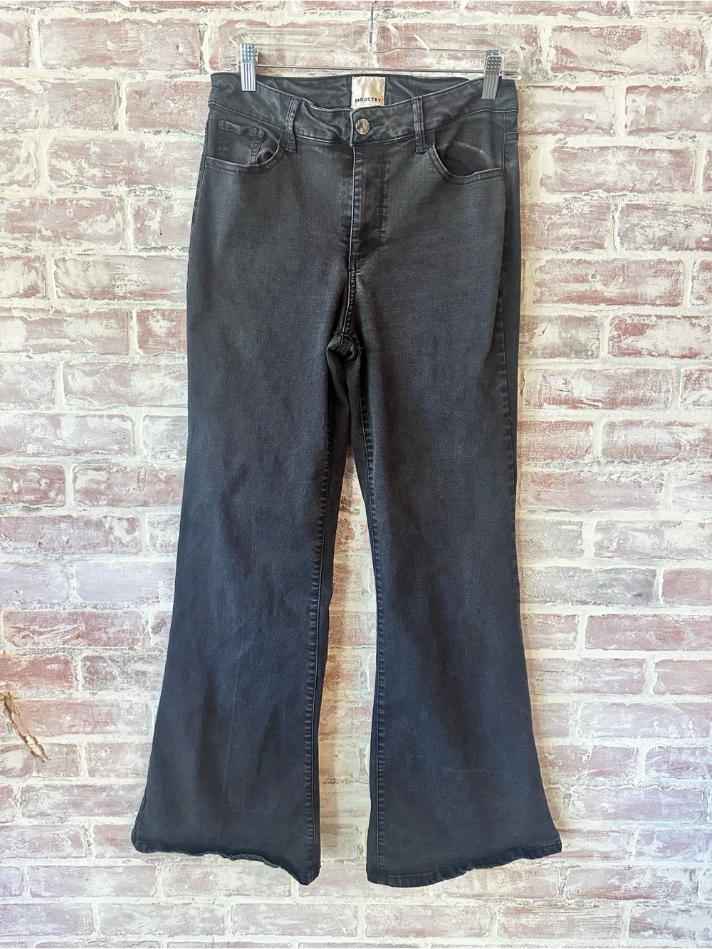High-Rise Black Flare Black Jeans for Women